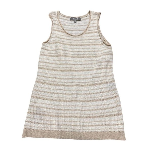 Marled Womens Multicolor Striped Sleeveless Knit Tank Top Size Medium - Picture 2 of 7